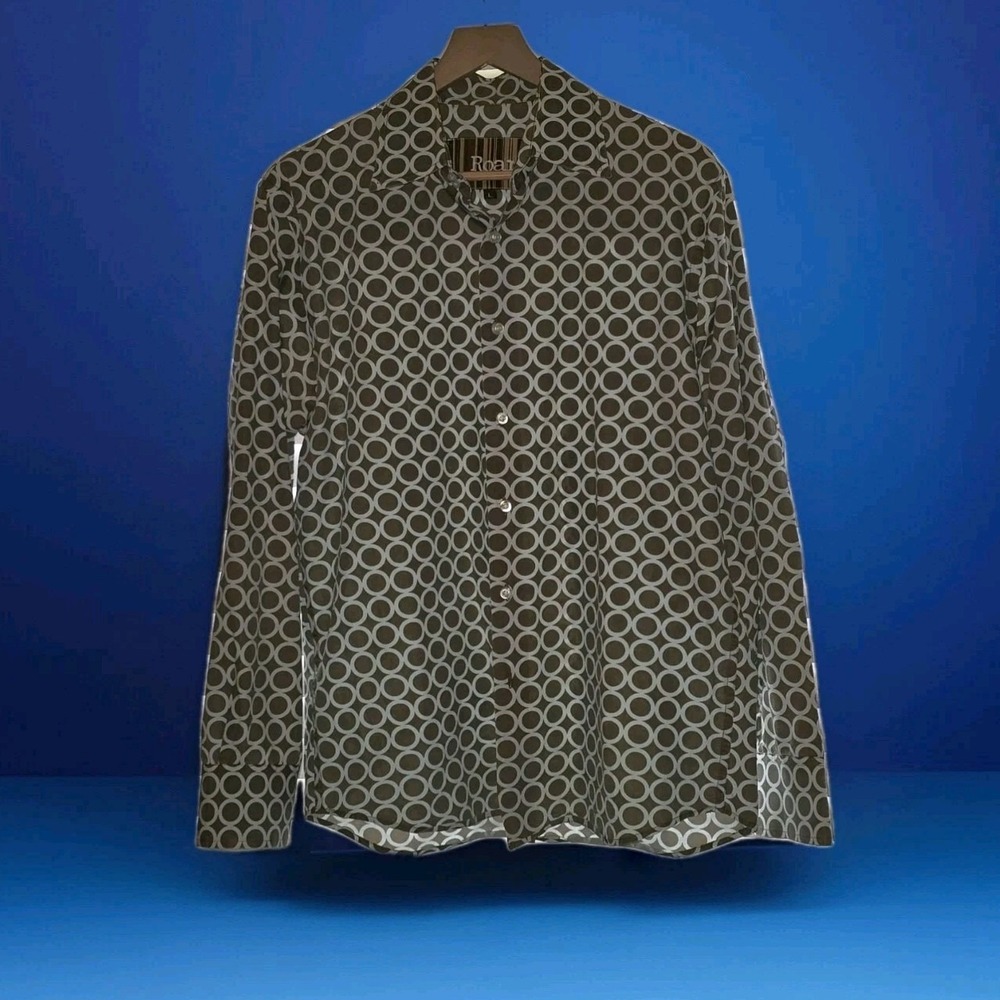 Roar for BUCKLE Circle‎ Print Brown/Blue Large - Picture 2 of 9